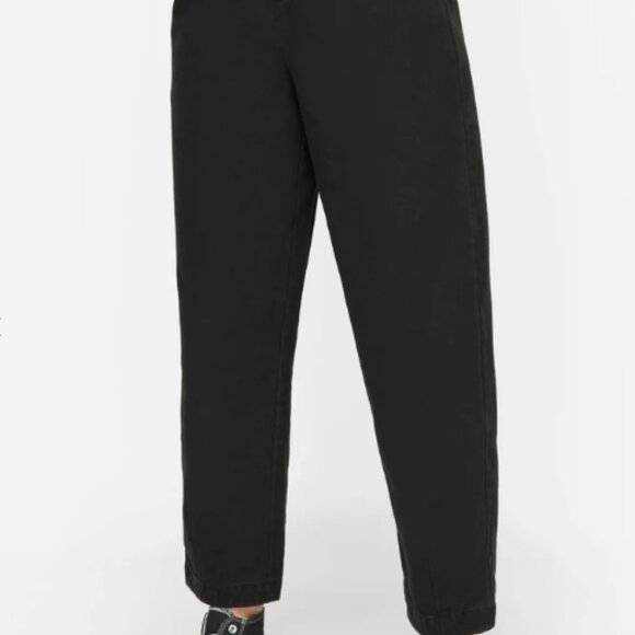 NEW Disturbia Womens Osteomancy Washed Cotton Tapered Trousers US 6 Black Goth - Picture 5 of 6